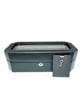 Load image into Gallery viewer, Wolf 4583029 Windsor 5 Piece Watch Box in Black & Grey MSRP $215