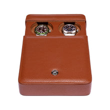 Load image into Gallery viewer, Rapport London Berkeley Leather Two-Watch Holder Slipcase