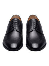 Load image into Gallery viewer, Bally Wedmer 6237919 Men's Black Calf Plain Leather Derby Shoes MSRP $770