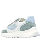 Load image into Gallery viewer, Bally Demmy 6303455 Women's Sage/Water Leather Sneakers Size 6.5 MSRP $630