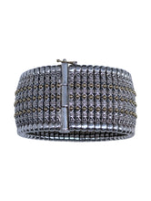 Load image into Gallery viewer, Konstantino Hera Wide Silver and Gold Cuff Bracelet BKJ27-130 MSRP $5400