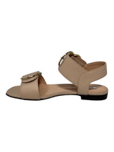 Load image into Gallery viewer, Bally Casila 6225701 Women's Skin Lamb Leather Flat Sandals MSRP $695