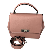 Load image into Gallery viewer, Bally B Turn 6203769 Rosehaze Calf Grained Turnlock Shoulder Bag MSRP $1995