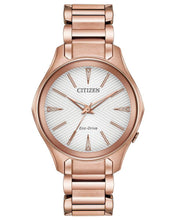 Load image into Gallery viewer, Citizen Modena EM0593-56A Ladies 36mm Silver Dial Watch MSRP $295
