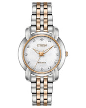 Load image into Gallery viewer, Citizen Jolie EM0716-58A Ladies 30mm White Dial Watch MSRP $450