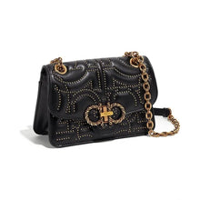 Load image into Gallery viewer, NEW SALVATORE FERRAGAMO Quilting Women's 716807 Black Shoulder Bag MSRP $2400