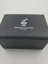 Load image into Gallery viewer, DEAKIN & FRANCIS STERLING SILVER BLACK & WHITE ENAMEL ROUND STUD SET LO765N2216