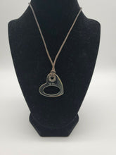 Load image into Gallery viewer, NEW BLISS BY DAMIANI STAINLESS STEEL HEART PENDANT WITH DIAMONDS MSRP $250