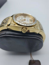 Load image into Gallery viewer, NEW SAVOY ICON STAINLESS GOLD 35MM LADIES WATCH DIAMOND DIAL MSRP $1400