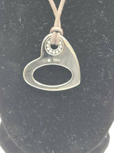 Load image into Gallery viewer, NEW BLISS BY DAMIANI STAINLESS STEEL HEART PENDANT WITH DIAMONDS MSRP $250