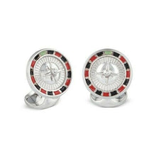 Load image into Gallery viewer, NEW Deakin & Francis Sterling Silver Roulette Wheel Cufflinks C1637S072213 $500