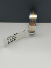 Load image into Gallery viewer, NEW SCOTT KAY COBALT & 14K GOLD 7MM UNITY BAND WITH SATIN FINISH SIZE 10 RING