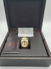 Load image into Gallery viewer, NEW SAVOY ICON STAINLESS GOLD 35MM LADIES WATCH DIAMOND DIAL MSRP $1400