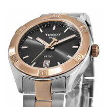 Load image into Gallery viewer, NEW Tissot PR 100 Sport Chic Women's Anthracite Dial Watch T1019102206100