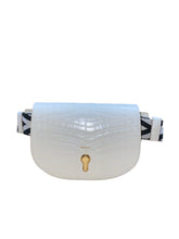 Load image into Gallery viewer, NEW Bally Clayn Women's 6230932 White Leather Belt Bag MSRP $810