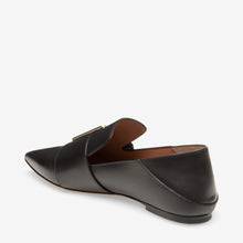 Load image into Gallery viewer, Bally Hamelia Women's 6223322 Black Calf Leather Flat Pumps US 7 MSRP $850