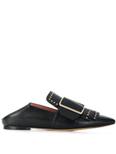 Load image into Gallery viewer, Bally Hamelia Women's 6223325 Black Leather Studded Pumps US 7 MSRP $850