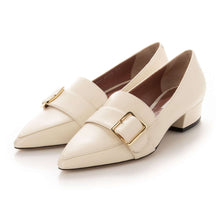 Load image into Gallery viewer, Bally Harumi Women's 6223783 Bone Calf Leather Buckled Mules US 9 MSRP $730