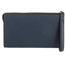Load image into Gallery viewer, NEW SALVATORE FERRAGAMO Logo 723815 Blue Document Holder MSRP $790