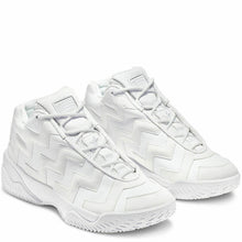 Load image into Gallery viewer, Converse Voltage Mid Ladies Triple White Leather High Top Sneakers 5.5
