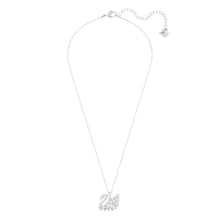 Load image into Gallery viewer, Swarovski Swan Lake Pendant 5296469 Necklace Rhodium Plated &amp; Crystal MSRP $189
