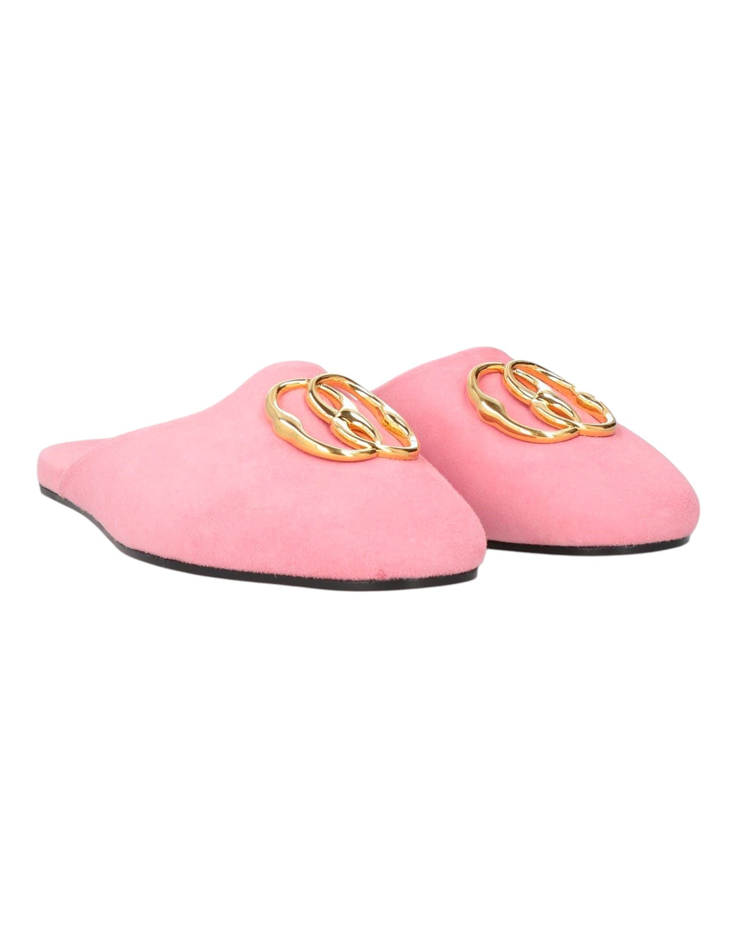 Bally Gylon 6304235 Women's Pink Suede Leather Slippers Size 9.5 MSRP $750