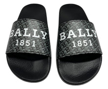 Load image into Gallery viewer, Bally Sabrio 6301209 Men&#39;s Multiantracite/Black Rubber Slide Sandals $249
