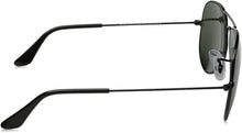 Load image into Gallery viewer, Ray-Ban RB3025 L2823 Polished Black Aviator Classic G-15 Green 58-14-135
