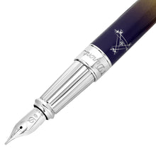 Load image into Gallery viewer, S T Dupont 410135L Montecristo la Nuit Blue Fountain Pen MSRP $1800
