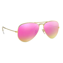 Load image into Gallery viewer, Ray-Ban RB3025 112/4T Matte Gold Aviator Flash Cyclamen Mirror 58-14-135
