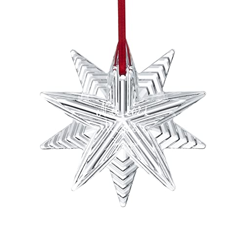 Baccarat 2814619 Crystal 2021 Christmas Ornament Clear Snowflake 3 in MSRP $110