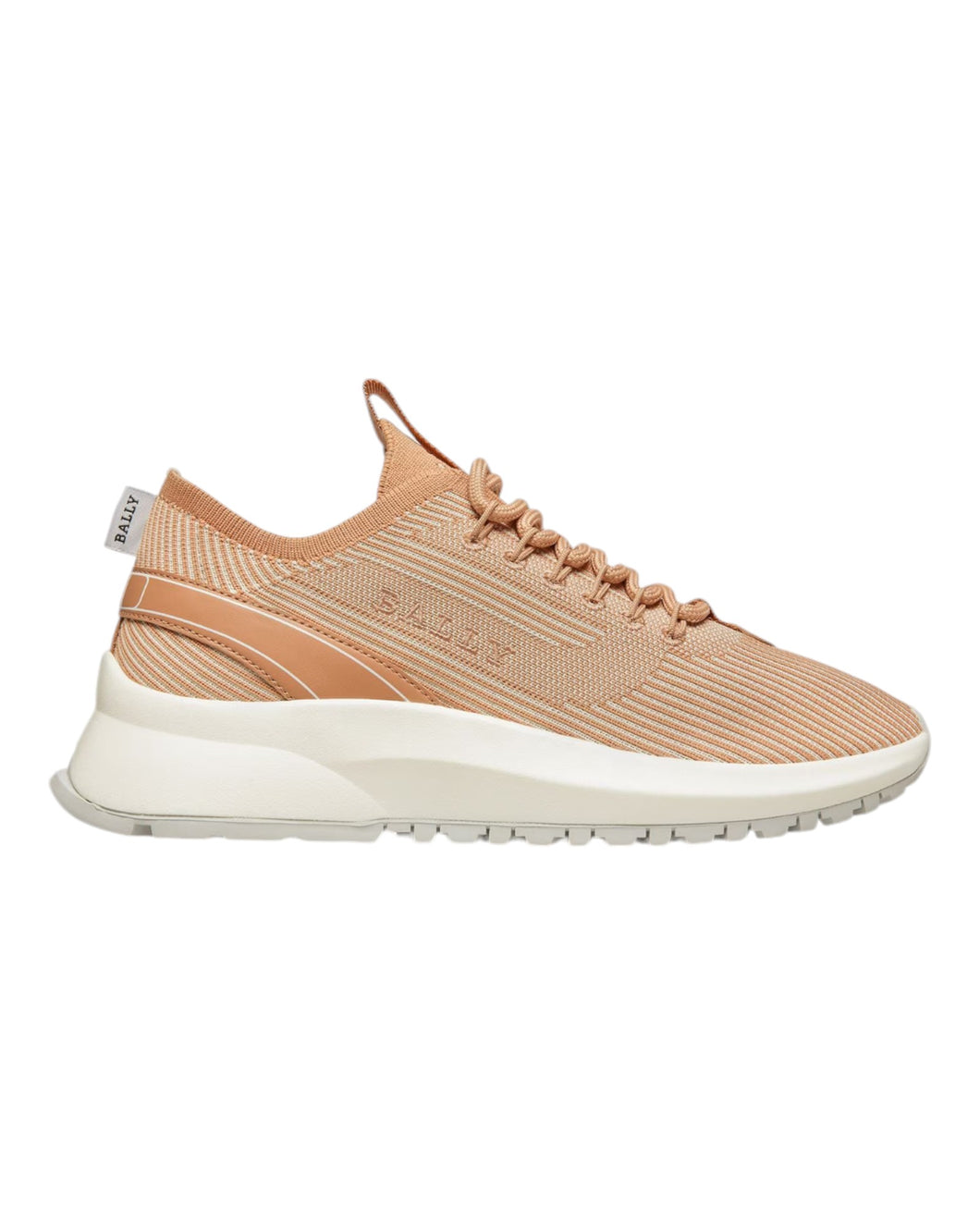 Bally Dean 6303443 Women's White/Peachy Fabric & Leather Size 6.5 MSRP $580