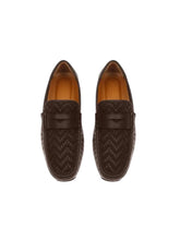 Load image into Gallery viewer, Bally Pilos 6303274 Men's Ebano Leather Driving Loafers MSRP $740

