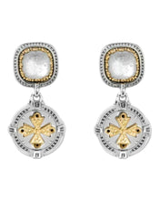 Load image into Gallery viewer, Konstantino Dome Sterling Silver 18K Gold &amp; MOP Earrings SKKJ701-313 MSRP $1390

