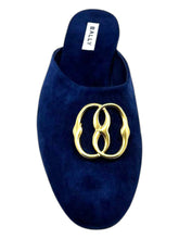 Load image into Gallery viewer, Bally Gylon 6303993 Men&#39;s Marine Suede Leather Slippers MSRP $750
