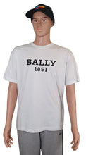 Load image into Gallery viewer, Bally 6303587 Men&#39;s White 100% Organic-Cotton Logo T-shirt MSRP $300
