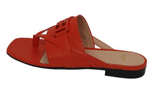 Load image into Gallery viewer, BALLY Elia 6302987 Ladies Orange River Calf Leather Flats MSRP $552
