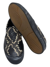 Load image into Gallery viewer, Bally Leory 6304350 Men&#39;s Multiblack Snakeskin-Effect Leather Sneakers MSRP $680
