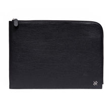 Load image into Gallery viewer, Rapport London X Johnsons Of Elgin Leather Portfolio Case In Black - DJ11
