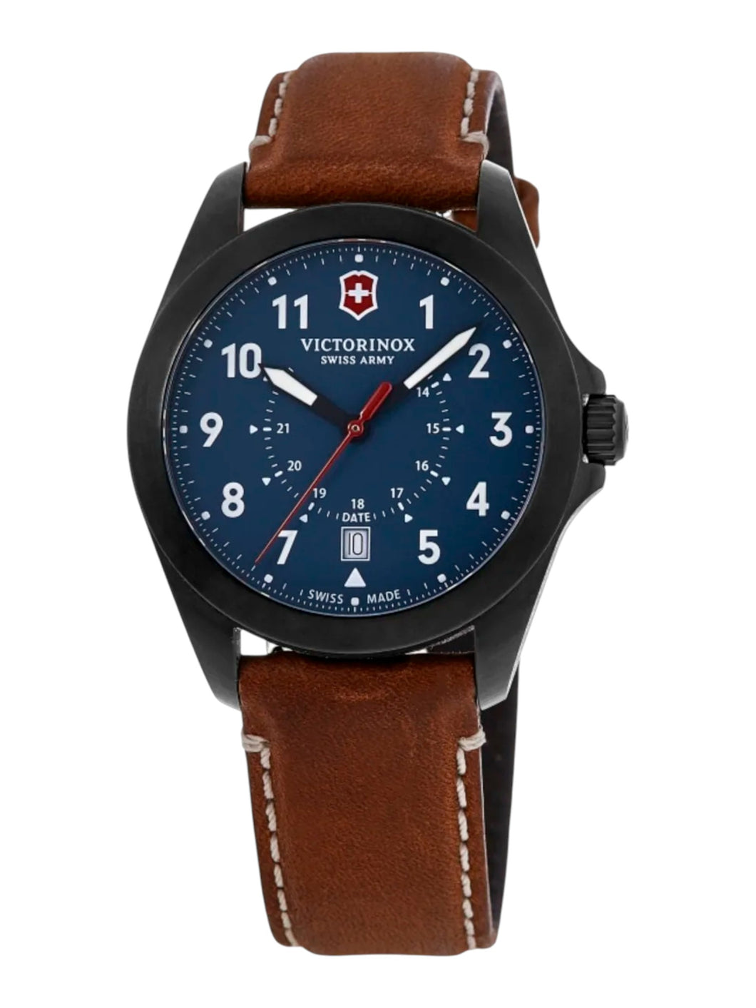 Victorinox Swiss Army 241971 Heritage Quartz Leather Strap Men's Watch MSRP$675