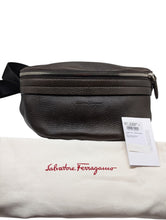 Load image into Gallery viewer, Salvatore Ferragamo Dynamo Men's 719746 Brown Belt Bag MSRP $990
