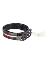 Load image into Gallery viewer, Bally 6240230 B Buckle Reversible Leather Striped/Black Belt EU 85/US 34 MSRP $450

