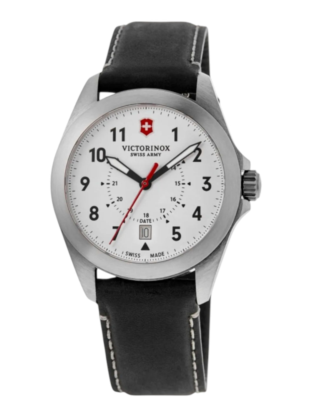 Victorinox Swiss Army 241965 Heritage Quartz Leather Strap 40 mm Watch MSRP $475