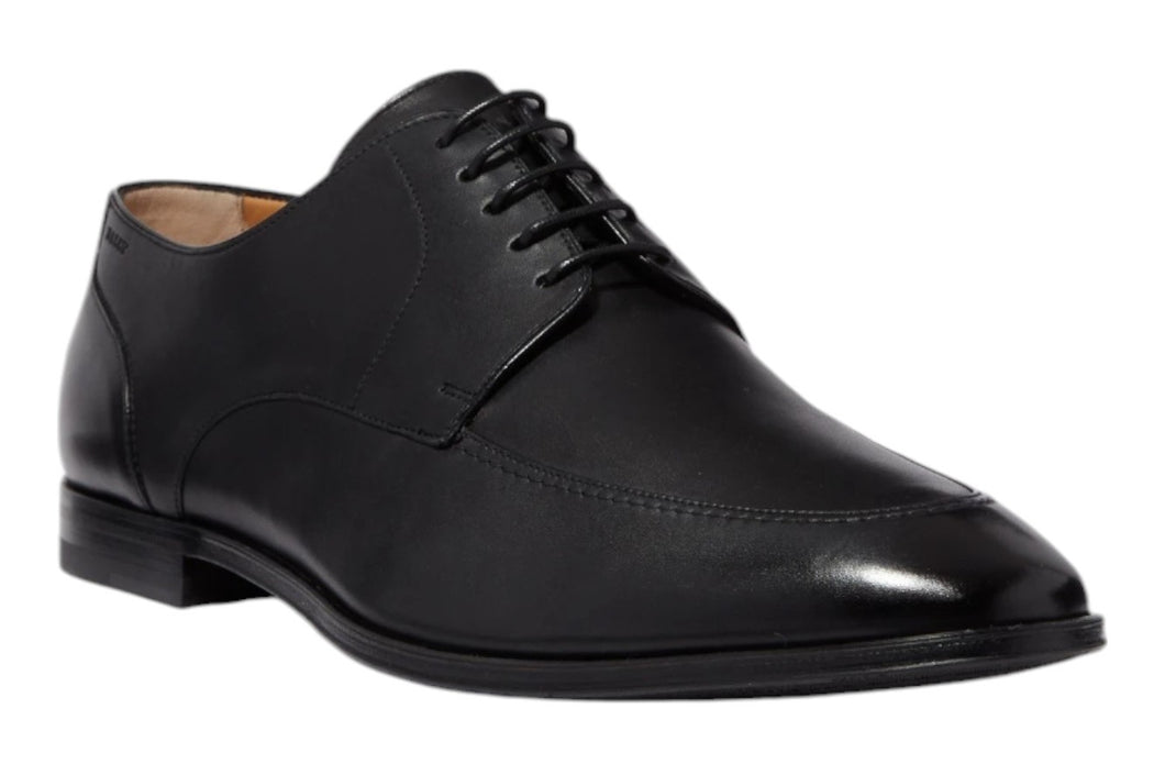 Bally Wedmer 6234185 Men's Black Calf Plain Leather Derby Shoes MSRP $770