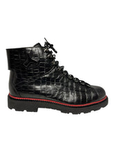 Load image into Gallery viewer, Bally Madigan 6234385 Men&#39;s Black Calf Embossed Leather Boots Size 11 MSRP $1050
