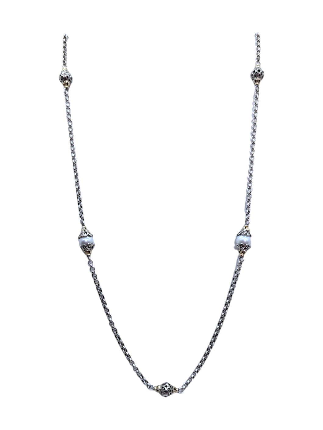 Konstantino Silver, 18K Gold & Pearl 36