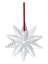Load image into Gallery viewer, Baccarat 2814619 Crystal 2021 Christmas Ornament Clear Snowflake 3 in MSRP $110

