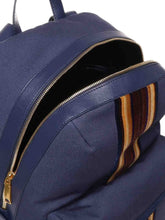 Load image into Gallery viewer, Bally 6304611 Treckk Marine Fabric &amp; Leather Backpack MSRP $1570
