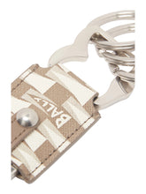 Load image into Gallery viewer, Bally 6307336 PNT Hook Key Holder MultiDeep Sepia Leather MSRP $280
