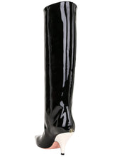 Load image into Gallery viewer, Bally Kika 6305368 Women&#39;s Black Patent Knee High Leather Boots MSRP $1350
